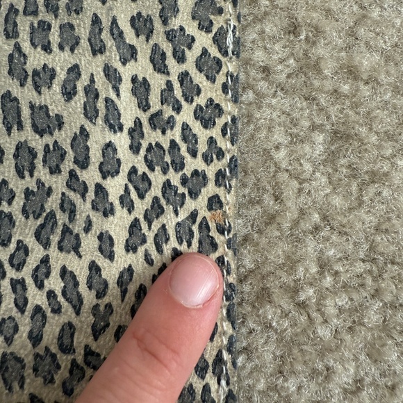 CLARE VIVIER Leopard Raw Leather Envelope Clutch / Wallet - Picture 6 of 6